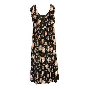 Torrid Floral Open Shoulder Off Shoulder Option Size 3